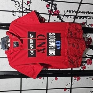Toku Confident‎ and Courageous Size Red Hoodie Size Large NWT